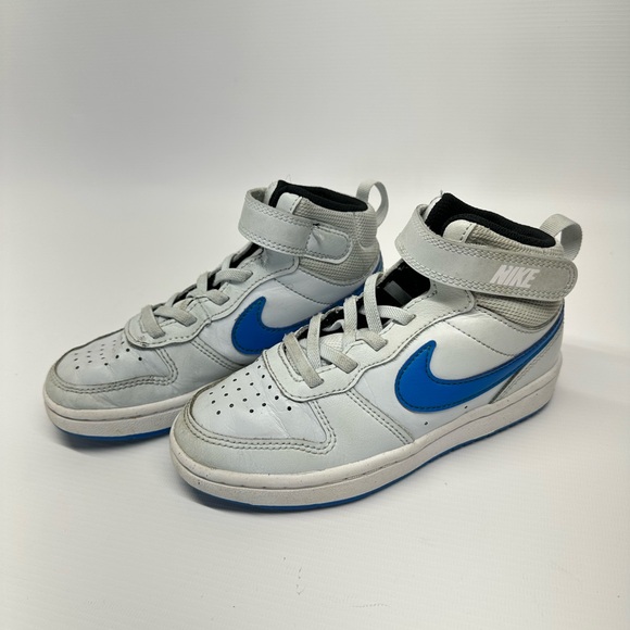 Nike Kids' White and Blue Sneakers 12.5C - Picture 1 of 6